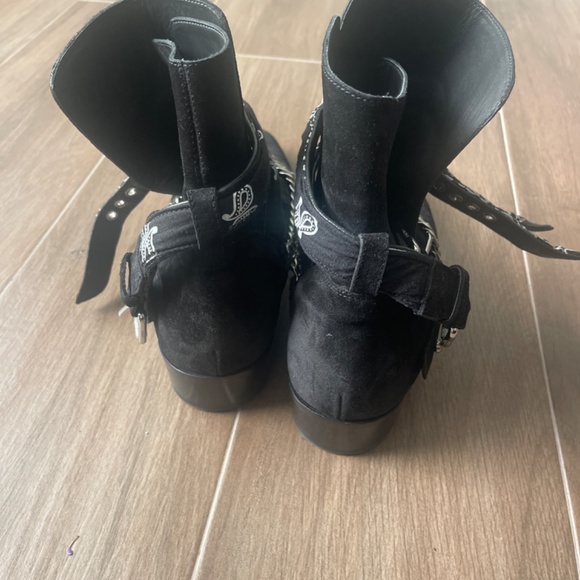 Amiri black bandana boots